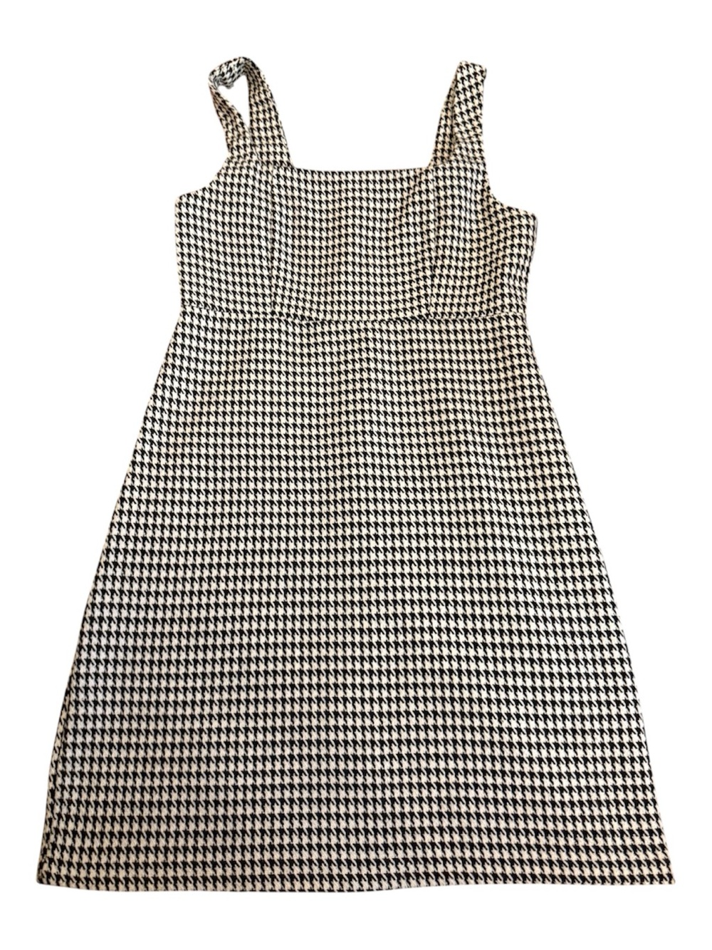 Copper Key Houndstooth Sleeveless Shift Dress Sz S
